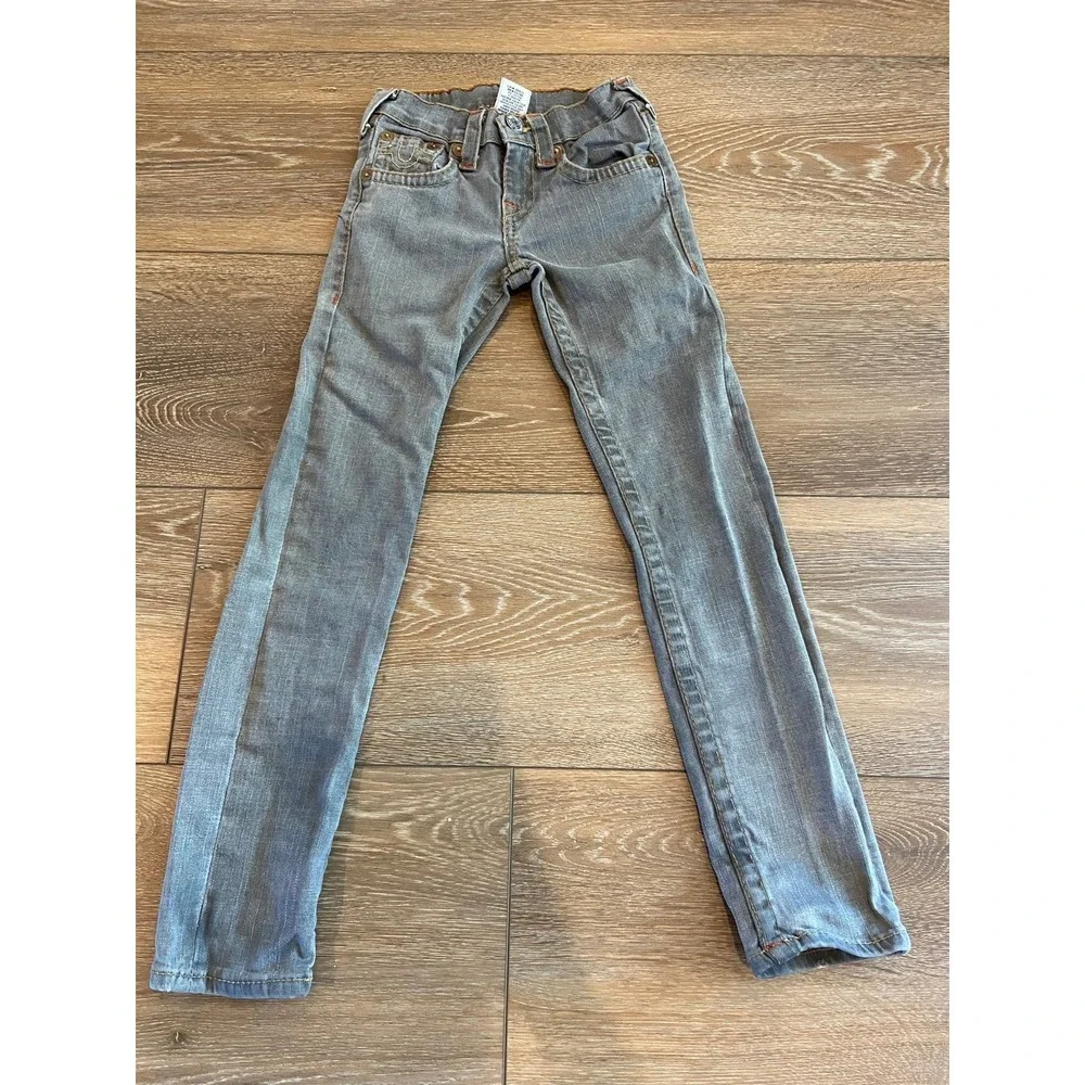True Religion‎ gray straight leg jeans 8